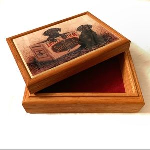 Chocolate Lab Wooden Box